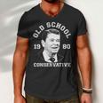 Vintage Ronald Reagan Old School Conservative Tshirt Men V-Neck Tshirt