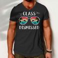 Vintage Teacher Class Dismissed Sunglasses Sunset Surfing V2 Men V-Neck Tshirt