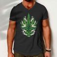 Weed Leaf Marijuana Tshirt Men V-Neck Tshirt