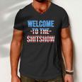 Welcome To The Shitshow Usa Flag Funny 4Th Of July Drinking Men V-Neck Tshirt