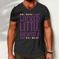 Wicked Little Monster Halloween Quote Men V-Neck Tshirt