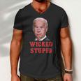 Wicked Stupid Funny Joe Biden Boston Men V-Neck Tshirt