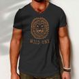 Wild One Lion Men V-Neck Tshirt