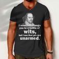 William Shakespeare Wits Quote Tshirt Men V-Neck Tshirt