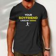 Your Boyfriend Likes My Swing Men V-Neck Tshirt