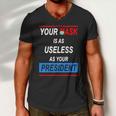 Your Mask Is As Useless As Your President V2 Men V-Neck Tshirt