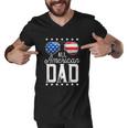 All American Dad Funny 4Th Of July Fathers Day Men V-Neck Tshirt