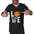 Basketball Love Basketball Lover Basketball Fan Basketball Player Men V-Neck Tshirt