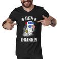 Ben Drankin Usa Patriotic Tshirt Men V-Neck Tshirt