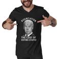 Bidenflation The Cost Of Voting Stupid Men V-Neck Tshirt