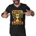 Black Father Black King V2 Men V-Neck Tshirt