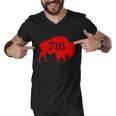 Buffalo 716 New York Football Men V-Neck Tshirt