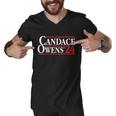 Candace Owens For President 24 Election Men V-Neck Tshirt