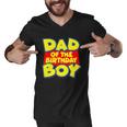 Cartoony Dad Of The Birthday Boy Tshirt Men V-Neck Tshirt