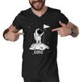 Dibs Flag On Moon Astronaut Tshirt Men V-Neck Tshirt