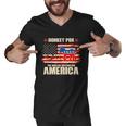 Distressed Donkey Pox The Disease Destroying America Men V-Neck Tshirt