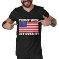 Donald Trump Won Get Over It Usa Flag 45Th President Tshirt Men V-Neck Tshirt