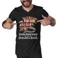 Easily Distracted By Dragons And Books V2 Men V-Neck Tshirt
