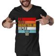 Eat Sleep Basketball Repeat Vintage Basketball Player Basketball Hoop Men V-Neck Tshirt