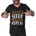 Eat Sleep Beach Repeat V2 Men V-Neck Tshirt