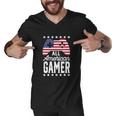 Funny American Gamer 4Th Of July Men V-Neck Tshirt