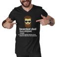 Funny Bearded Dad Definition Tshirt Men V-Neck Tshirt
