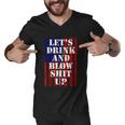 Funny Fireworks Shirts For Men Women Day Drinking 4Th July Men V-Neck Tshirt