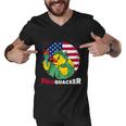 Funny Fourth Of July Usa Patriotic Firecracker Rubber Duck Funny Gift Men V-Neck Tshirt