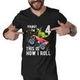 Funny KidsRex Dinosaur Monster Truck Gift 4Th Birthday Boys And Girls Gift Men V-Neck Tshirt
