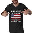 Funny Sarcastic Running The Country Is Like Riding A Bike Men V-Neck Tshirt