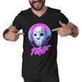 Halloween Retro 80S Tgif Jason Mask Tshirt Men V-Neck Tshirt