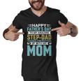 Happy Fathers Day To My Amazing Step Men V-Neck Tshirt