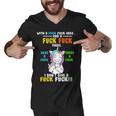 I Dont Give A Fuck Fuck Offensive Funny Unicorn Men V-Neck Tshirt