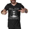 Ill Be Back Jesus Men V-Neck Tshirt