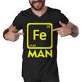 Iron Science Funny Chemistry Fe Periodic Table Tshirt Men V-Neck Tshirt