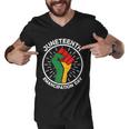Juneteenth Emancipation Day Black African America Pride Gift Men V-Neck Tshirt