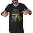 May Contain Alcohol Mardi Gras Tshirt Men V-Neck Tshirt