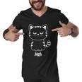 Meh Cat Halloween Quote Men V-Neck Tshirt