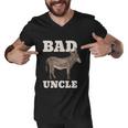 Mens Badass Uncle Funny Pun Cool Men V-Neck Tshirt
