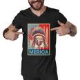 Merica Eagle Mullet 4Th Of July Vintage American Us Flag Gift Men V-Neck Tshirt