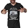 My Son Is On Uss Philippine Sea Cg Men V-Neck Tshirt