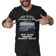 My Son Is On Uss Uss George H W Bush Cvn Men V-Neck Tshirt