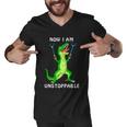 Now I Am Unstoppable Dinosaur Men V-Neck Tshirt