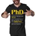 Phd Graduate Phd Graduation Doctorate Degree Definition Men V-Neck Tshirt