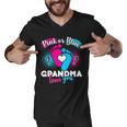 Pink Or Blue Grandma Loves You Tshirt Men V-Neck Tshirt