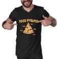 Pizza Food Pyramid Men V-Neck Tshirt