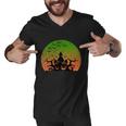 Pumpkin Witch Castle Halloween Quote Men V-Neck Tshirt