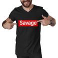 Savage Logo Tshirt Men V-Neck Tshirt