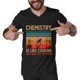 Science Chemistry Is Like Cooking Just Dont Lick The Spoon Men V-Neck Tshirt