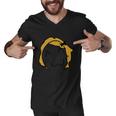 Silhouette Design Derp Meme Funny Troll Face Men V-Neck Tshirt